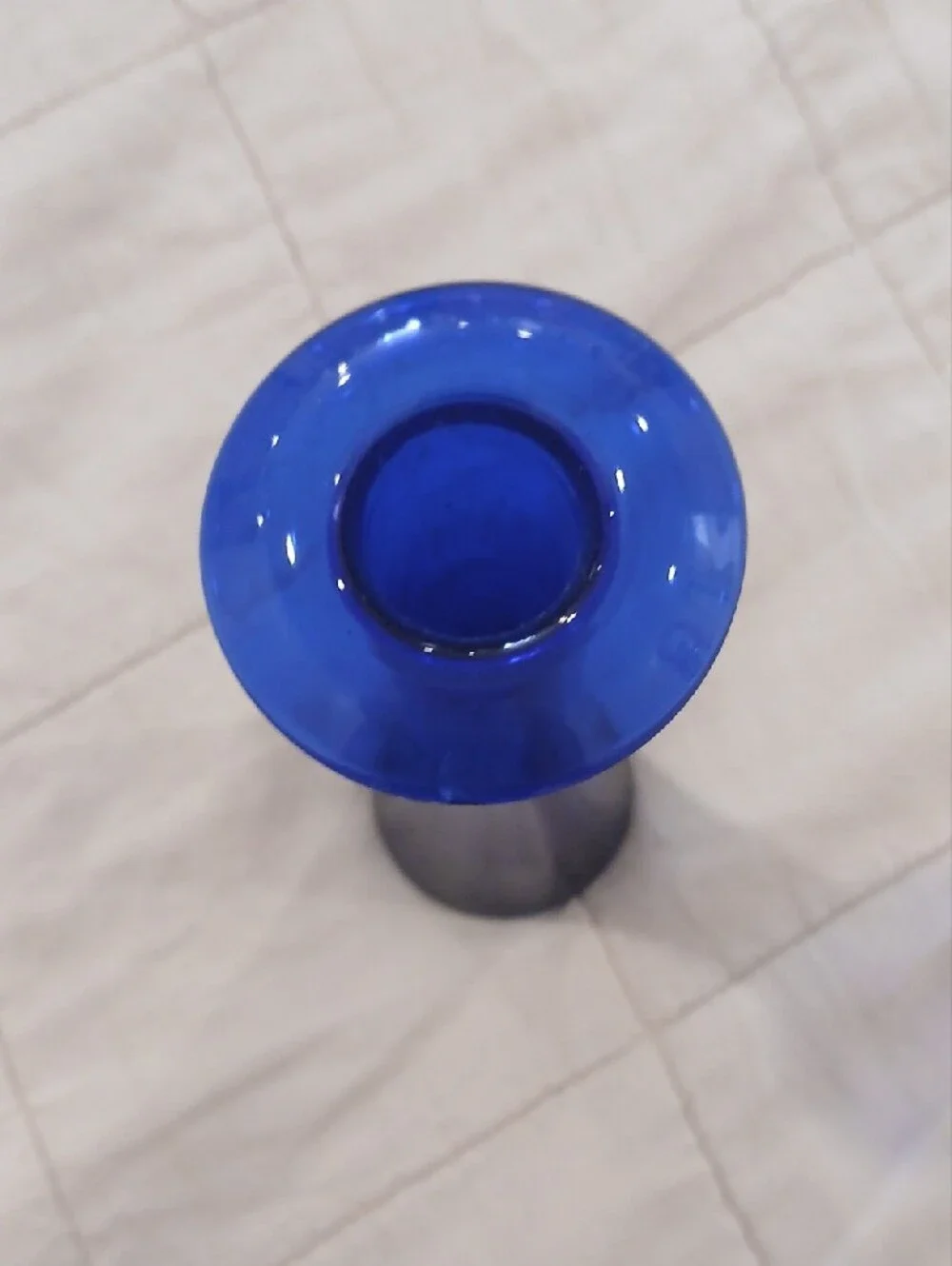 Elsa Peretti For Tiffany Cobalt Blue Murano Glass Candle Stick *RARE*